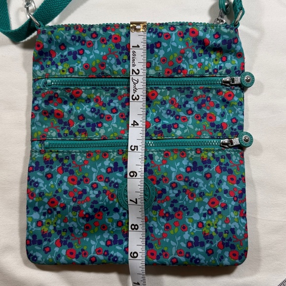 Kipling Teal Floral Crossbody Bag - Picture 5 of 9